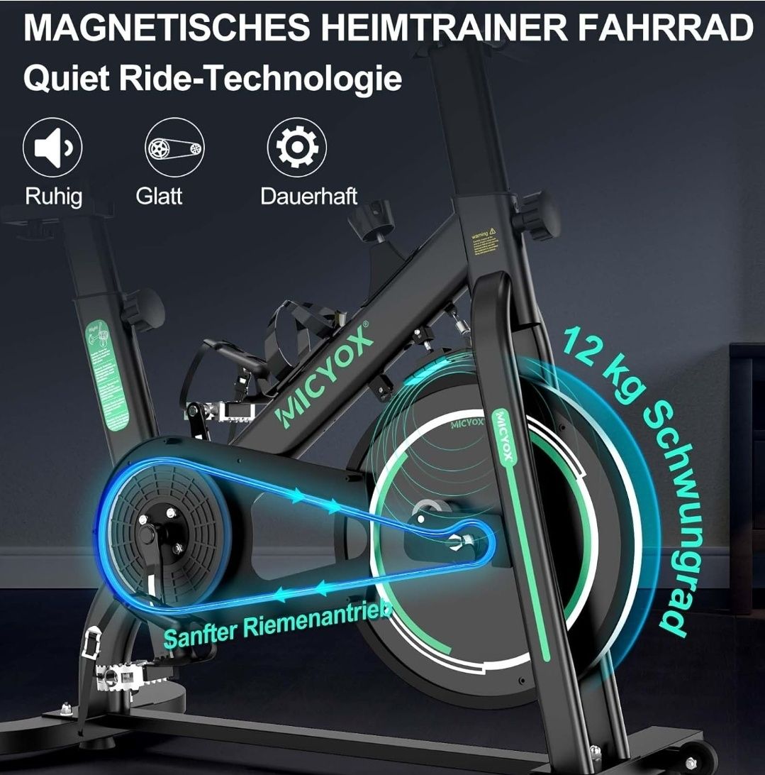 Micyox MX87 rower treningowy z magnetycznym oporem, rower do fitnessu,