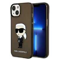 Etui Karl Lagerfeld Ikonik dla iPhone 14/15/13, Czarny, Hardcase