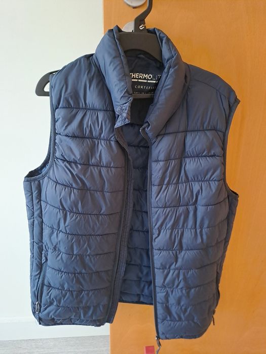 Colete acolchoado azul