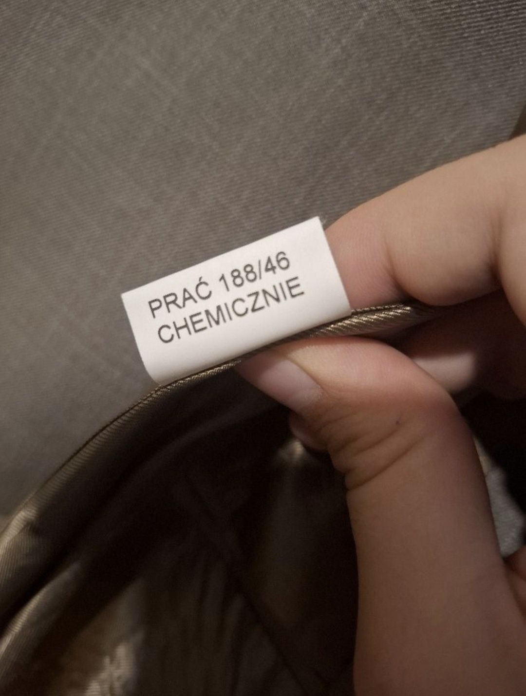 Szary garnitur męski Slim Fit, rozmiar S (188/46)