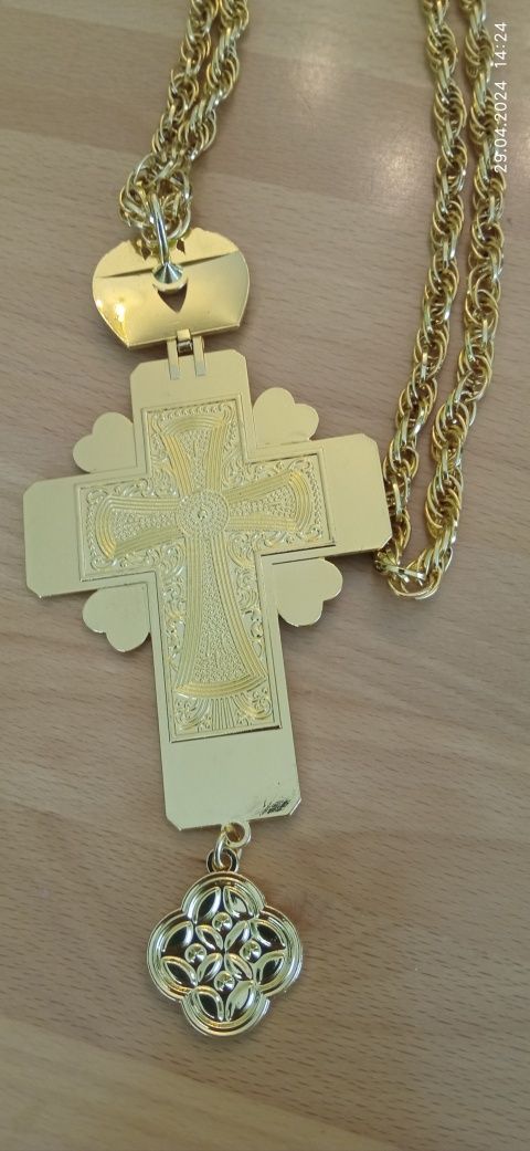 Хрест нагрудний священника, нагородний, протоієрейський з прикрасами