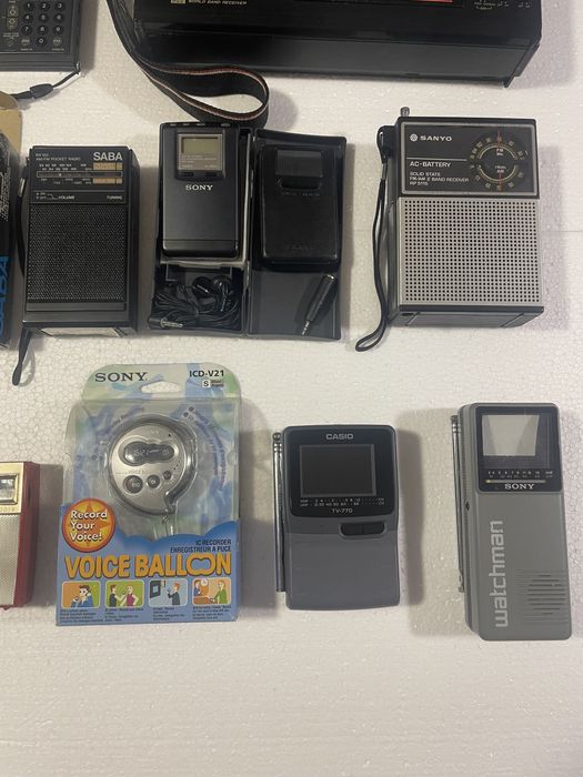 Rádios de bolso e TV’s vintage, SONY, SANYO, SABA, PHILIPS, CASIO