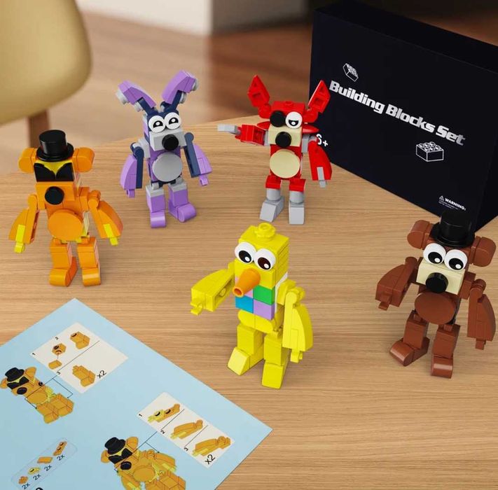 П'ять ночей з Фредді конструктор 5 персонажів Five Nights At Freddy's