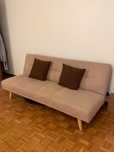 Sofá Cama Beige JOM GENOVA + 2 Almofadas