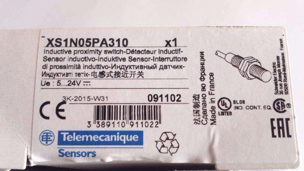 Sensor Telemecanique de proximidade indutivo XS1N05PA310 novo.