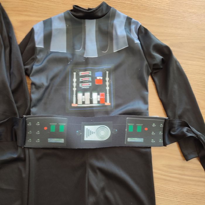 Fato Fantasia Carnaval Darth Vader Criança Tam 7/8 anos
