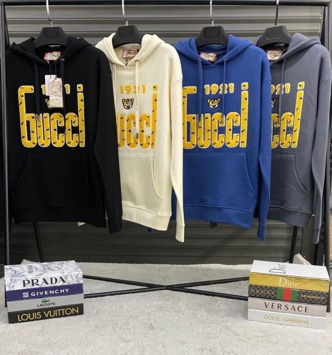 Bluza z kapturem unisex Gucci sklepowa kolory