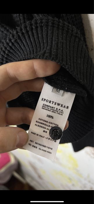 Свитер вязаный кофта Stone Island Винтаж оригинал размер М
