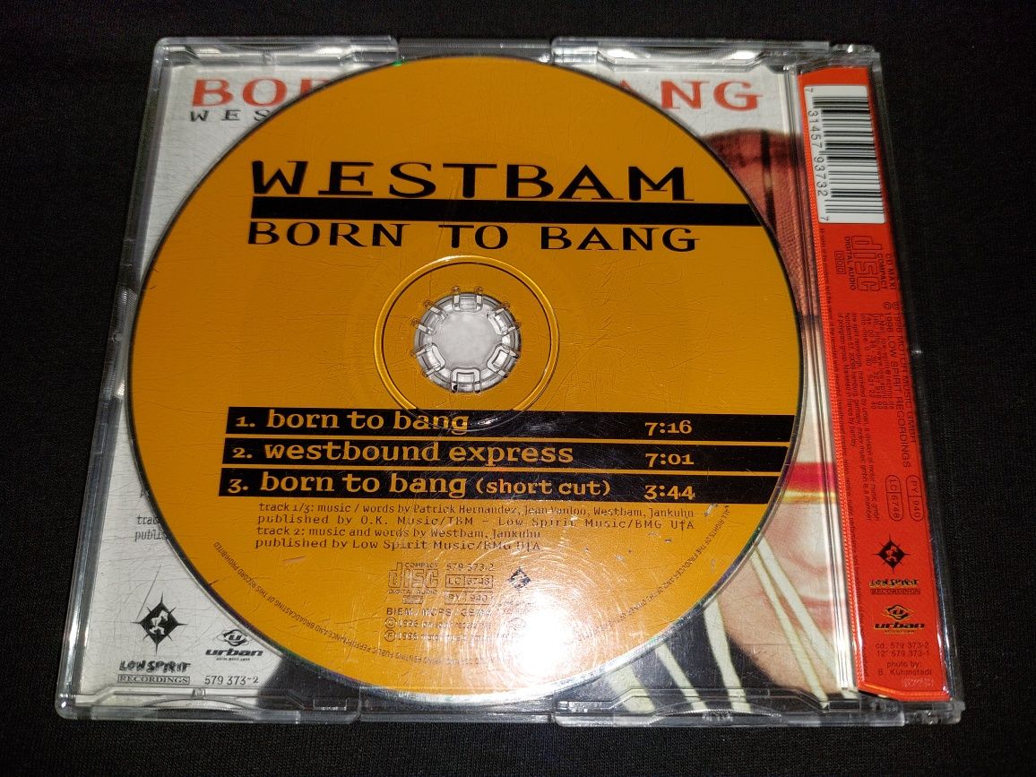 WestBam Born To Bang CD 1996