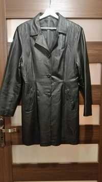 Skórzana kurtka damska płaszcz rozmiar 42