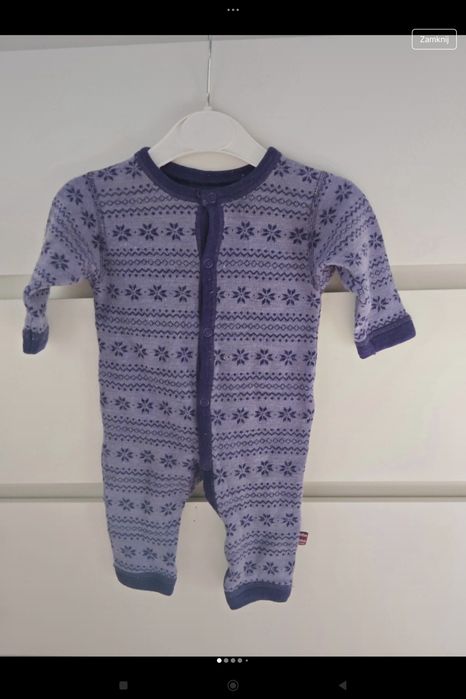 Joha 56/62 wełniany rampers wełna
Małe uszkodzenie na nogawce do zasz