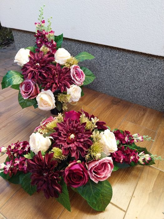 Komplet nagrobny wiązanka