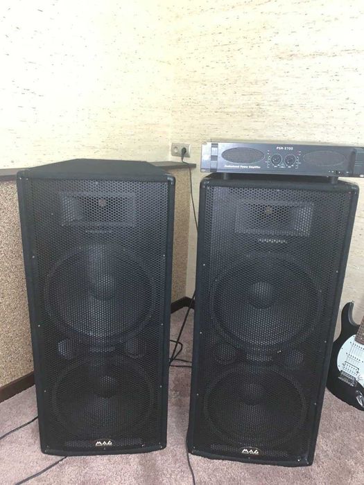 Колонки MAG + підсилювач professional power amplifier psa 2700