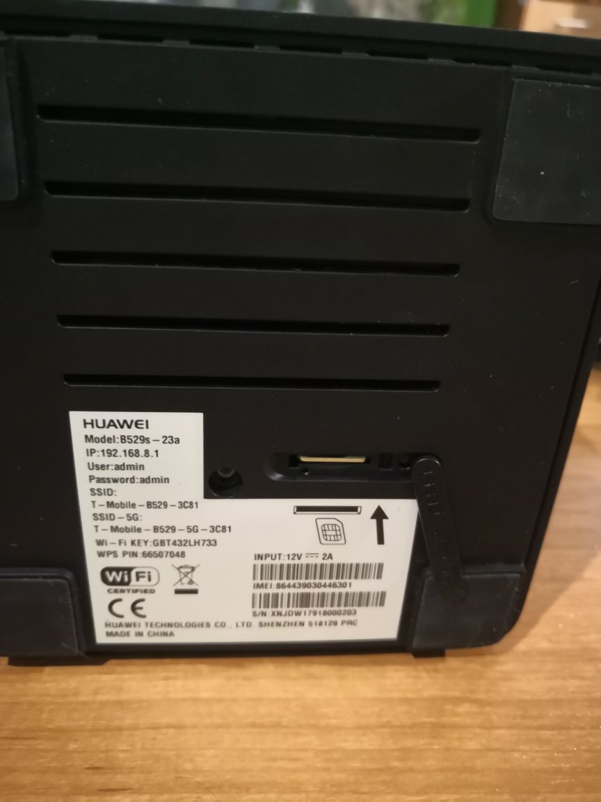 Model Huawei  B529