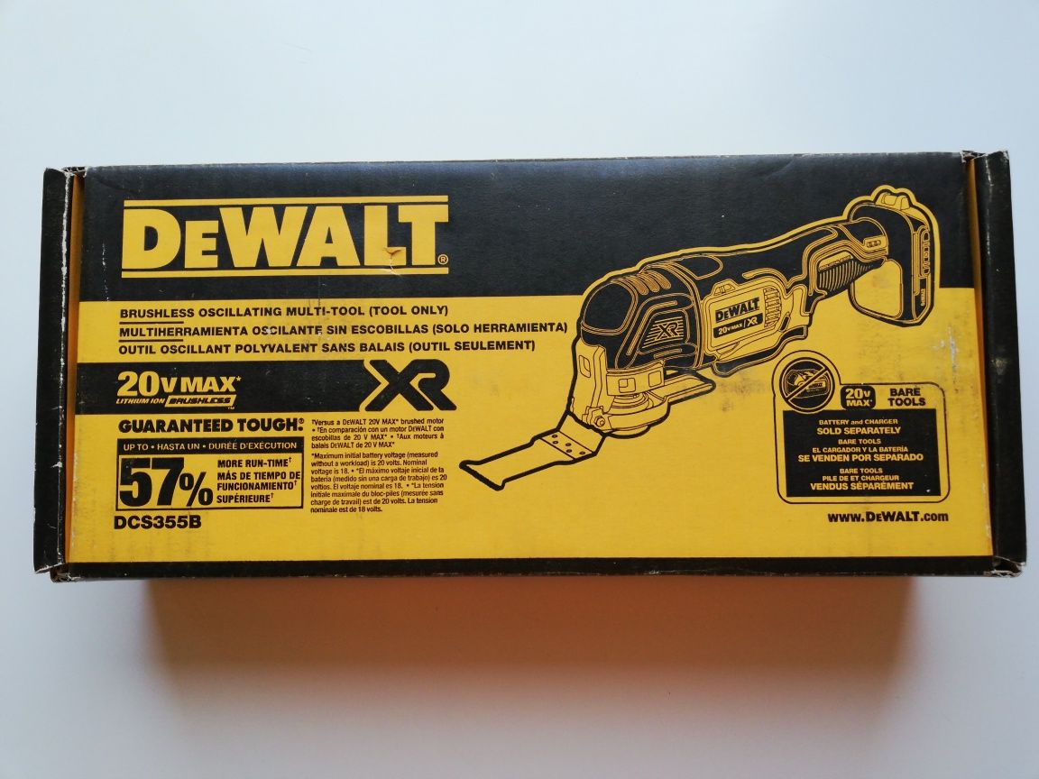 Multinarzędzie oscylacyjne DeWalt DCS355B mocne 20V nowe z USA