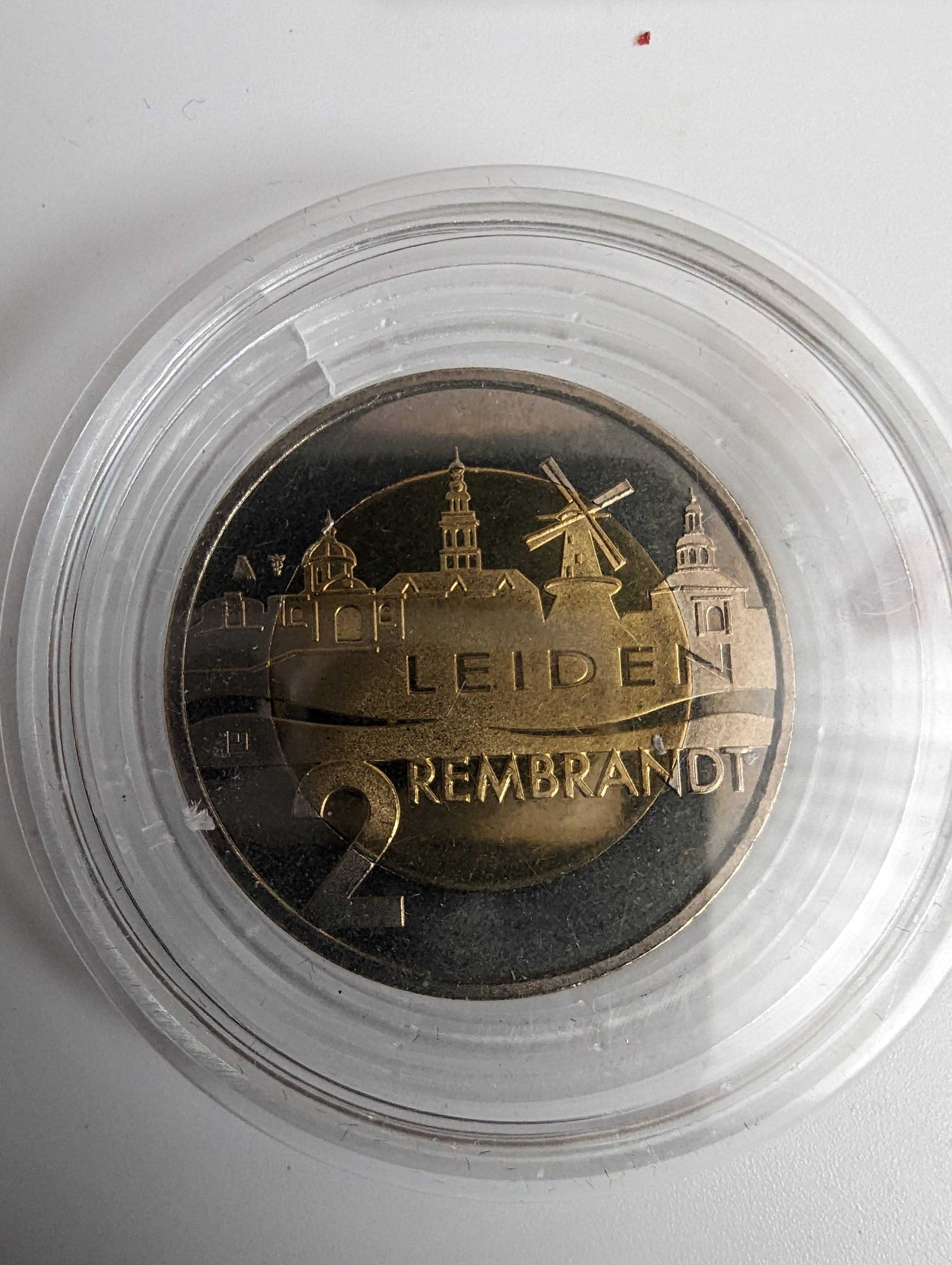 2 sztuki 2 euro monety pamiątkowe 2 Rembrandt, Benedykt XVI
