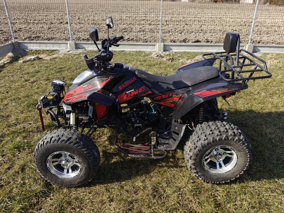 Quad Bashan 250 zarejestrowany opłacony niski przebieg hak wciągarka