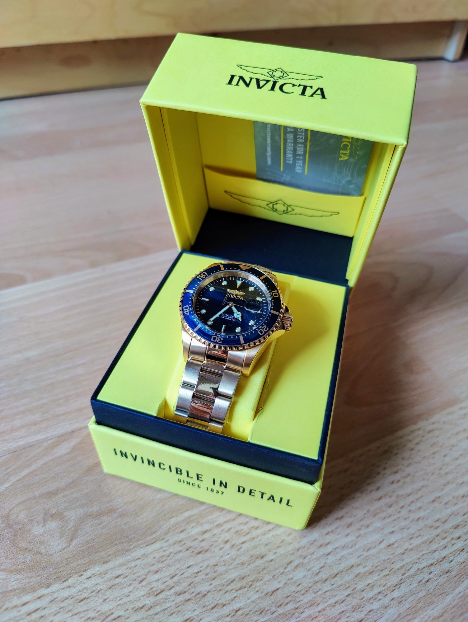 Zegarek Invicta Pro Diver 23388 Męski złoty