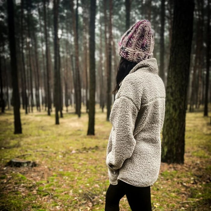 Wełniana gruba czapka 100%welna peruwiańska