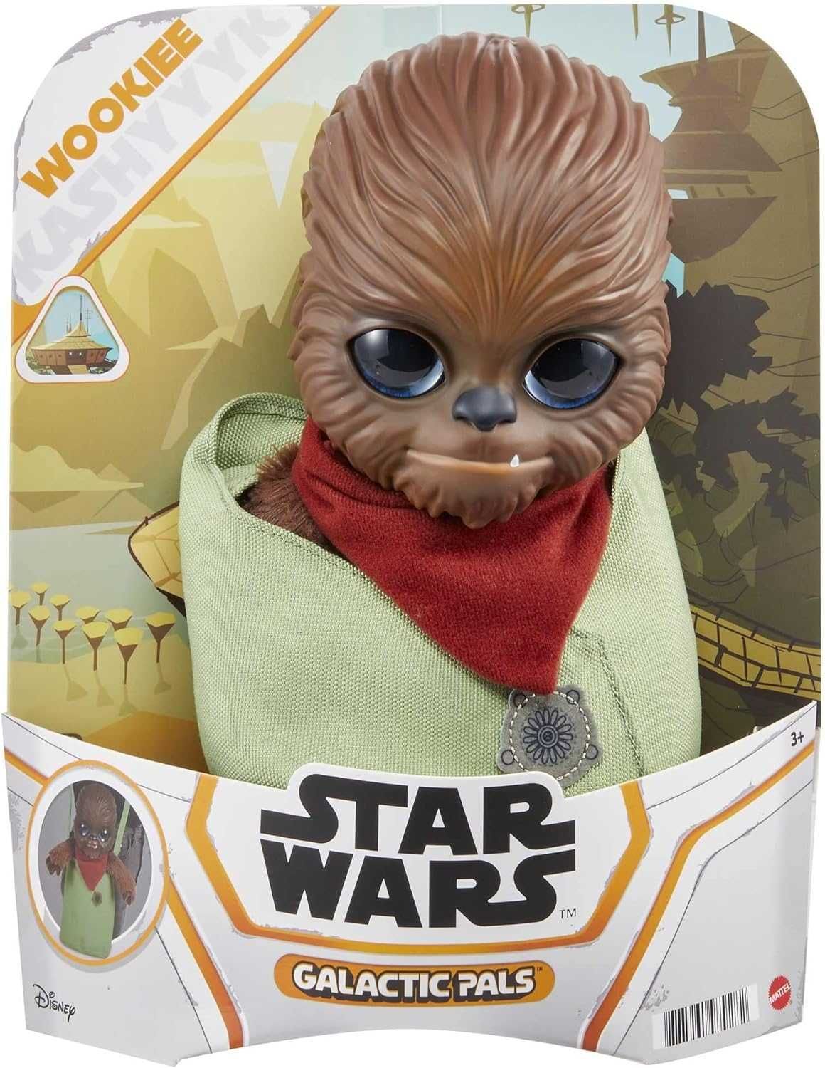 Плюшева 28см іграшка Star Wars Galactic Pals, Wookiee. Чубака
