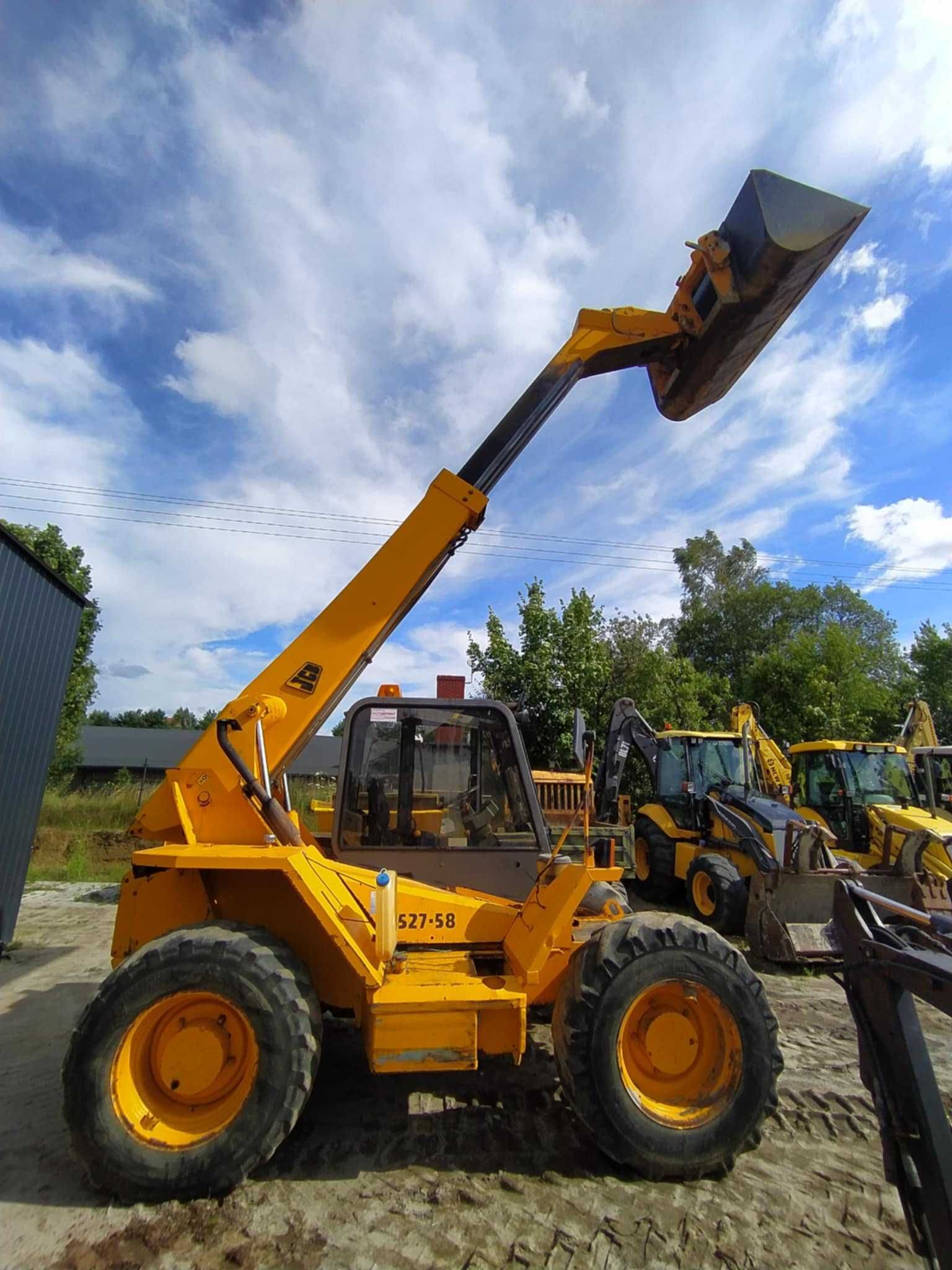JCB 528-58 ładowarka teleskopowa Łyżka + widły  Manitou Merlo CAT
