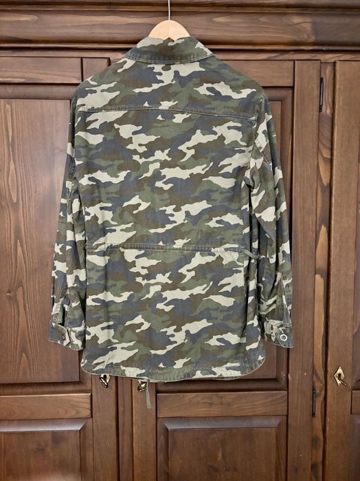 Parka/parca padrão militar camuflado Mango