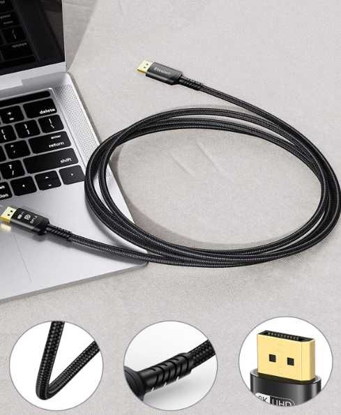 Kabel DisplayPort 1.4 8K 60Hz do laptopa monitora do gier komputera TV