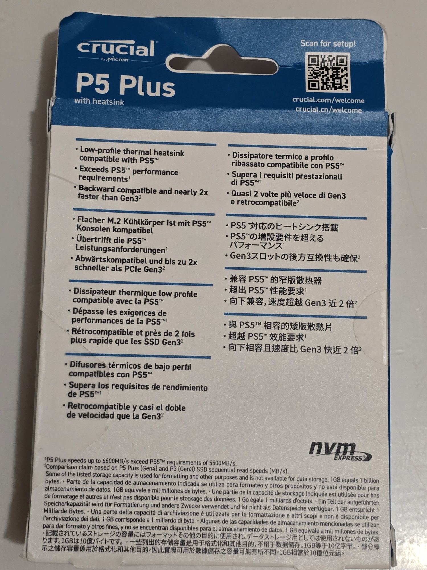 Crucial P5 Plus 2TB ps5 PlayStation 5 laptop pc 6600mb/s ssd plomba