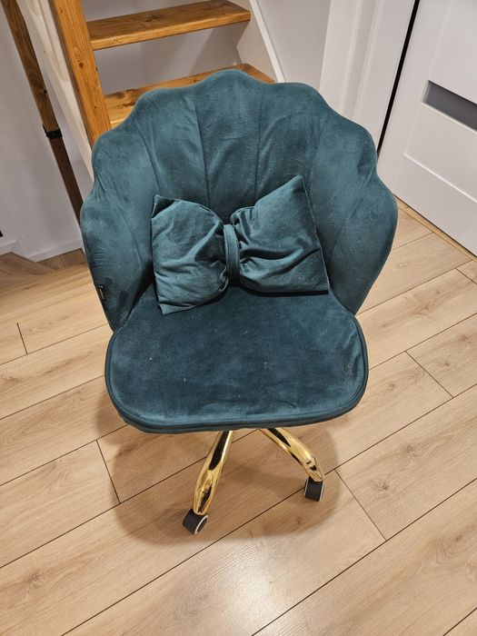 Fotel muszelka MWM zieleń butelkowa