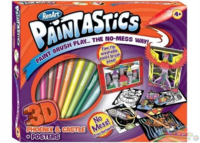 Zestaw Plastyczny Paintastics 3D Box Feniks/ Zamek