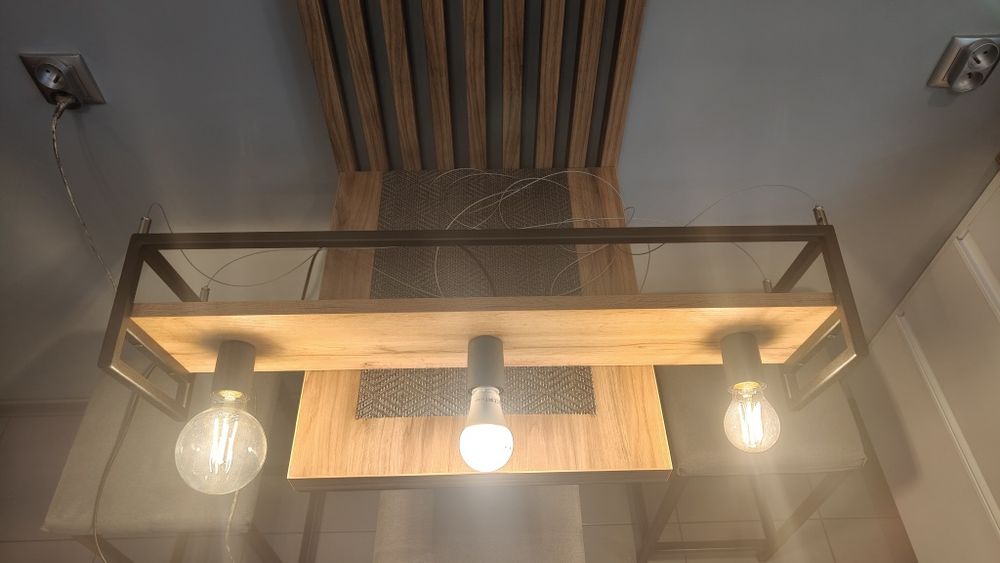 Lampa, żyradndol nad stół, wyspę podsufitowa, loft, industrial.