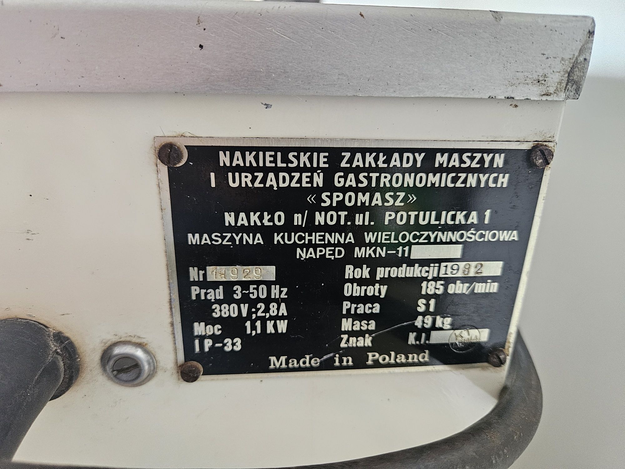 Maszyna wieloczynościowa spomasz MKN-11