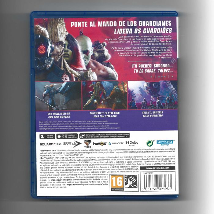 Marvel’s Guardians of the Galaxy - PS5 - Complete w/ Flip Cover