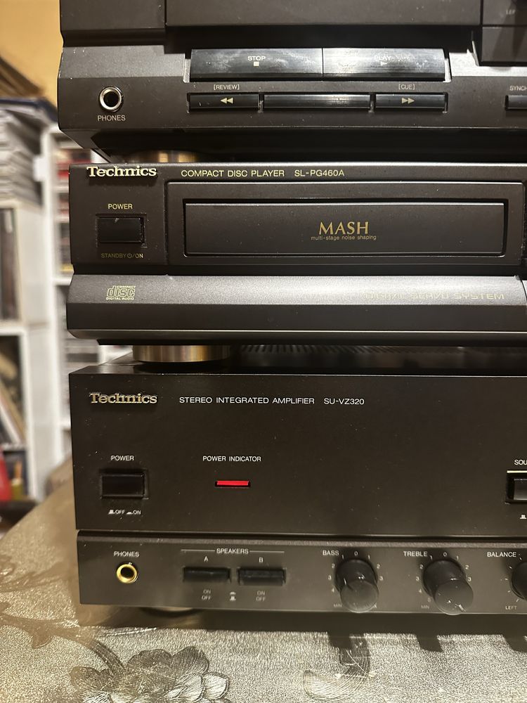 Wieża Technics 4 elementy - SU-VZ320, SL-PG460A, RS-TR232, ST 600
