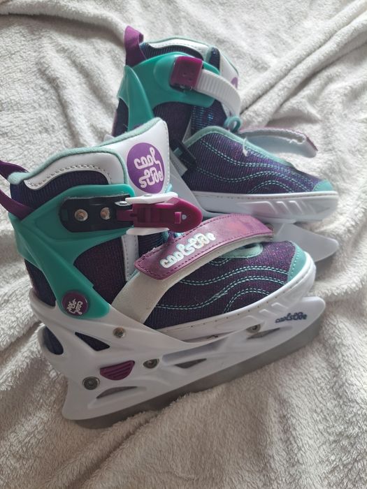 Łyżwy, dla dziewczynki, regulowane 29-32