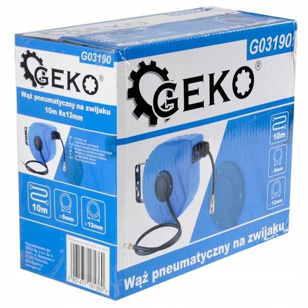 Пневмошланг на катушке 10м 8х12мм G03190, армований шланг -5 до +45°С