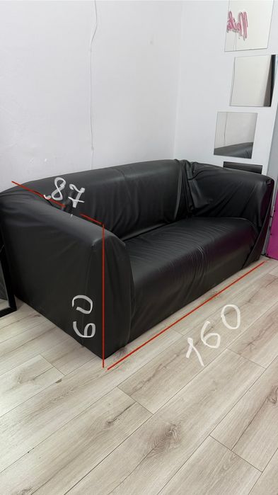 Skórzana kanapa bez funkcji spania