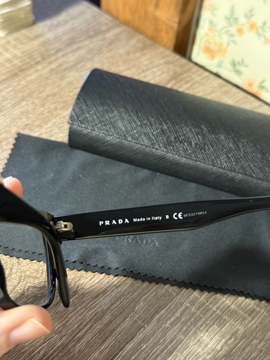 Оправа для окулярів (окуляри) Prada (чорний колір, оригінал, комплект)