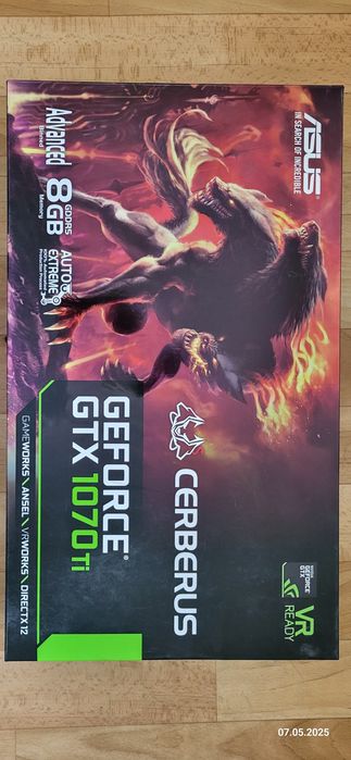Видеокарта Asus GeForce GTX 1070 Ti 8 gb Cerberus