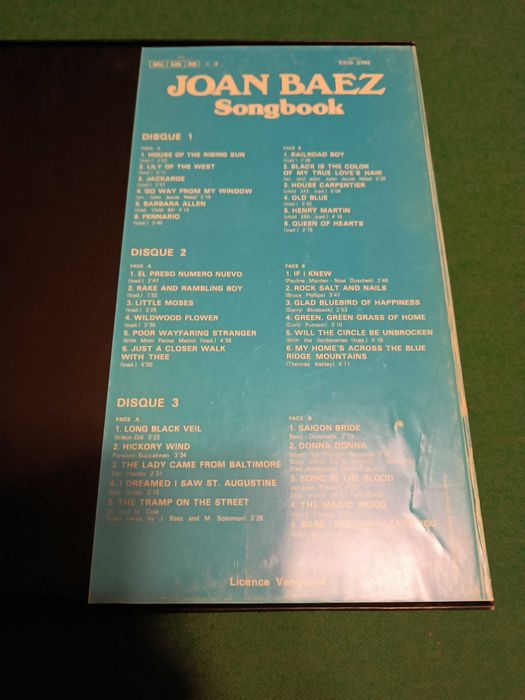 LP - Joan Baez - Songbook (Box!)