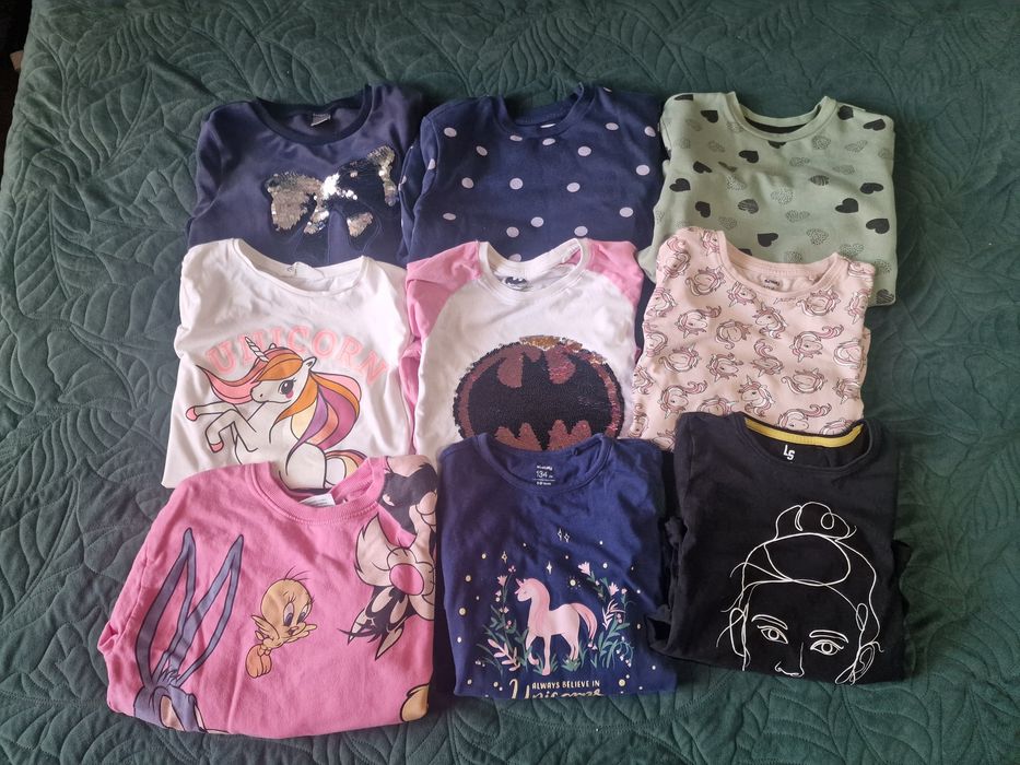 Paczka ubrań dla dziewczynki rozm 134