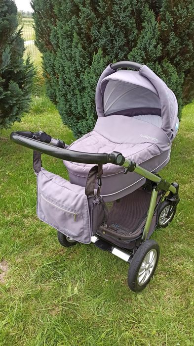Wózek Baby Design Lupo Comfort Szary 2w1 i nosidło Cybex Aton 4