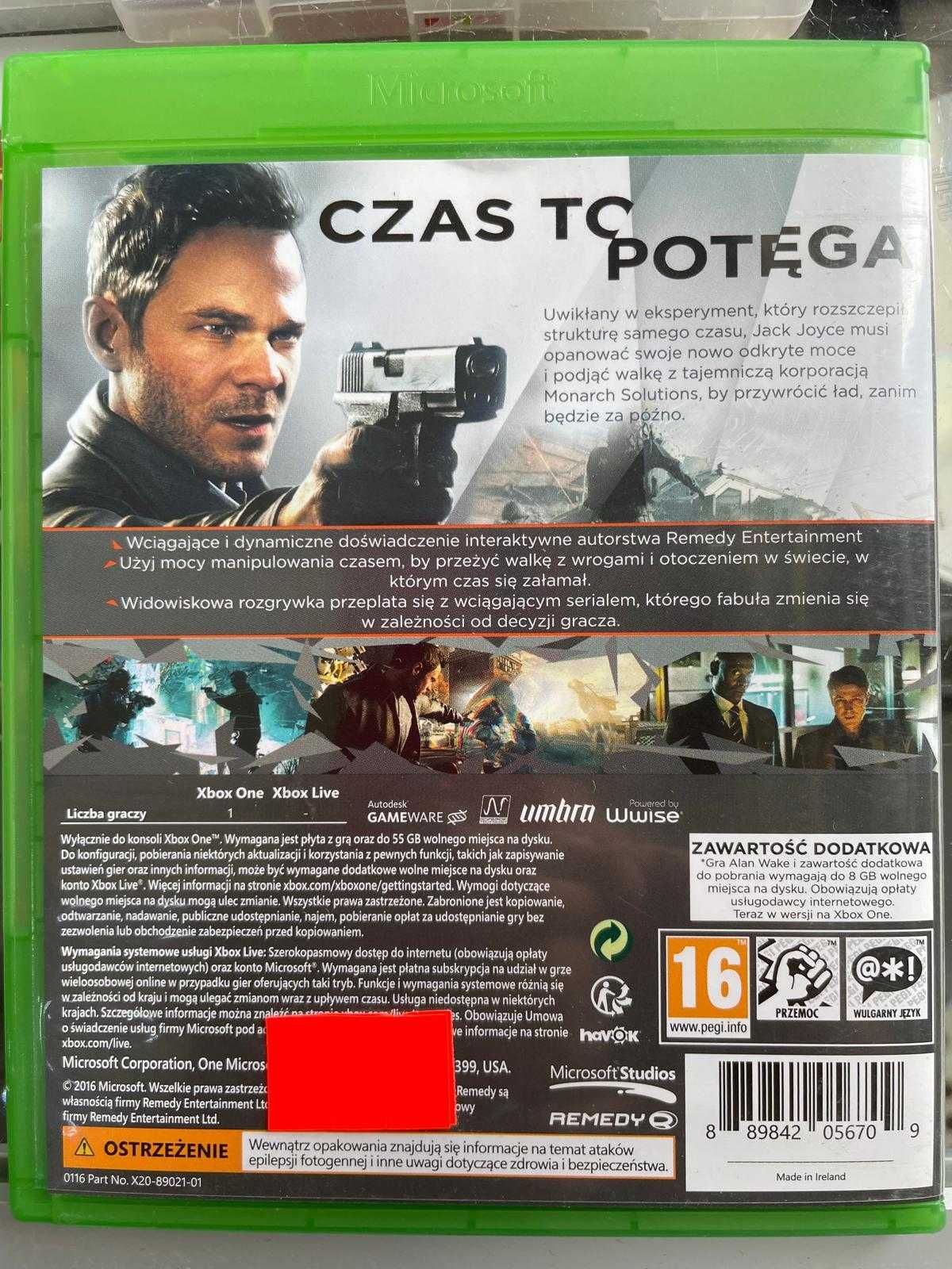 Xbox One - Quantum Break - Sklep - Wolumen Metro Wawrzyszew