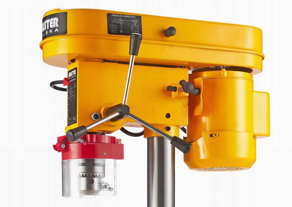 Wiertarka Stołowa Kolumnowa Indukcyjna Słupowa 1700W + Imadło Końcówki