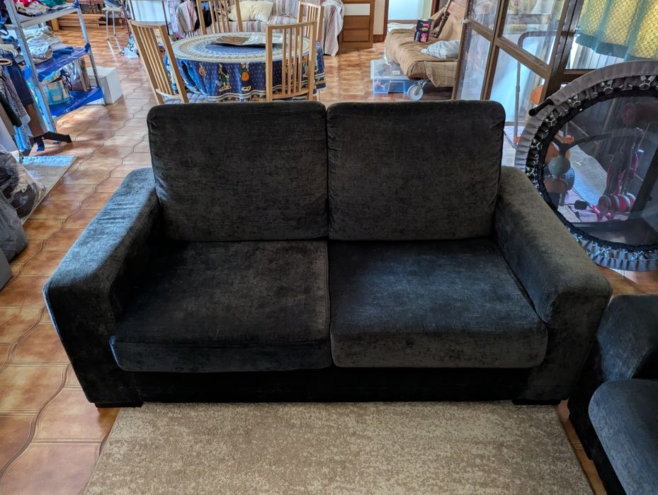 2 Sofás Pretos (também vendo em separado)