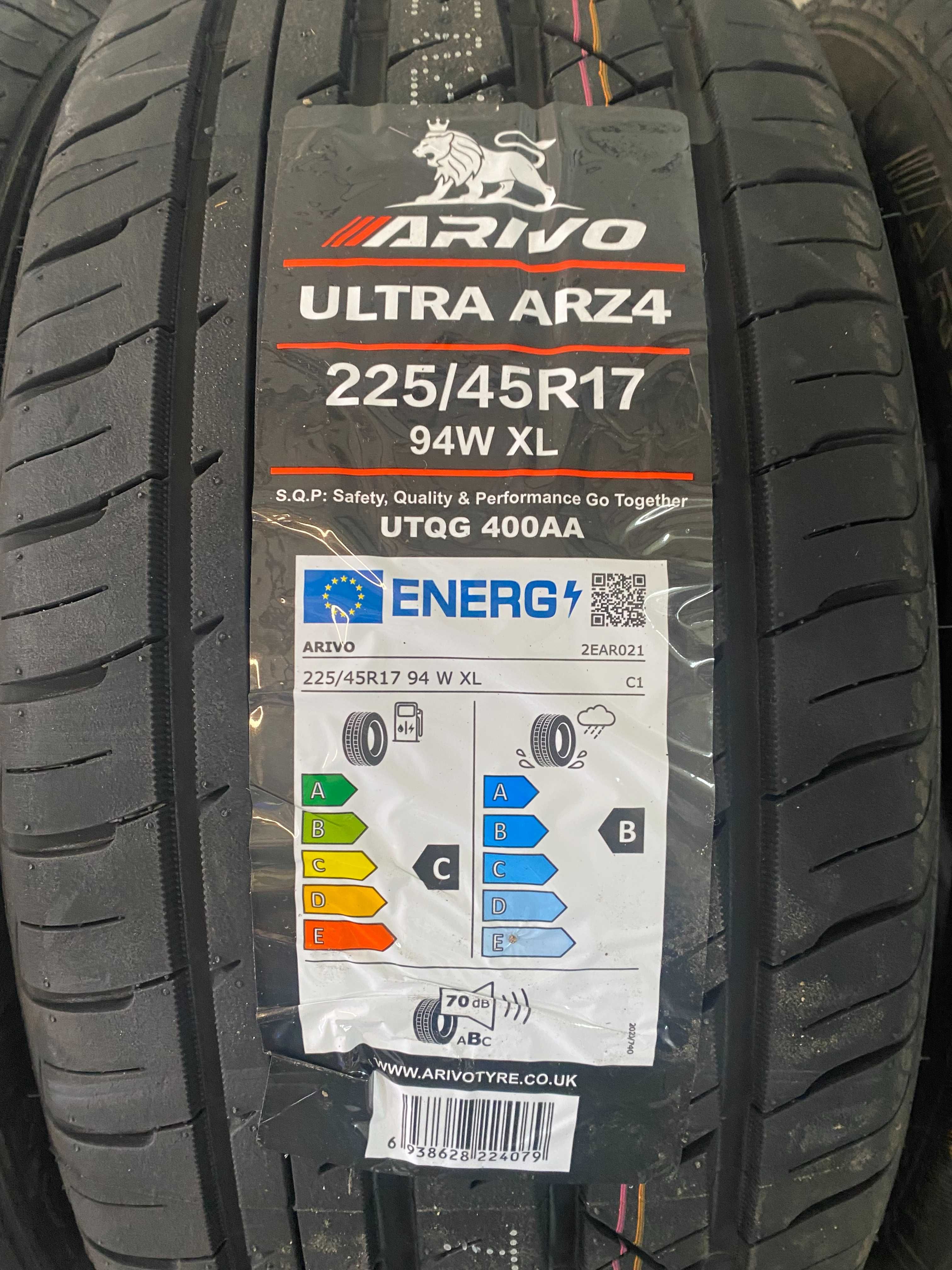 4x 225/45 R.17 94W XL Arivo Ultra ARZ4 NOWE 2024 Rant ochronny 2 4szt.
