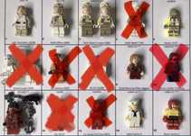 Minifiguras Lego Star Wars, Marvel, Ninjago, City, Dino, Series