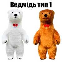 Пневматический надувной костюм, Медведь 2, 2.6м, 3м