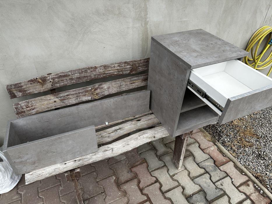 Szafka nocna - stolik + półka nascienna