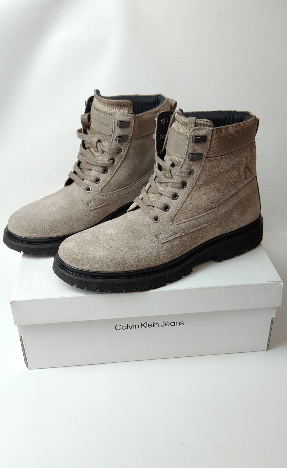 Buty trapery męskie Calvin Klein Jeans rozmiar 42 wkładka 27 cm brąz